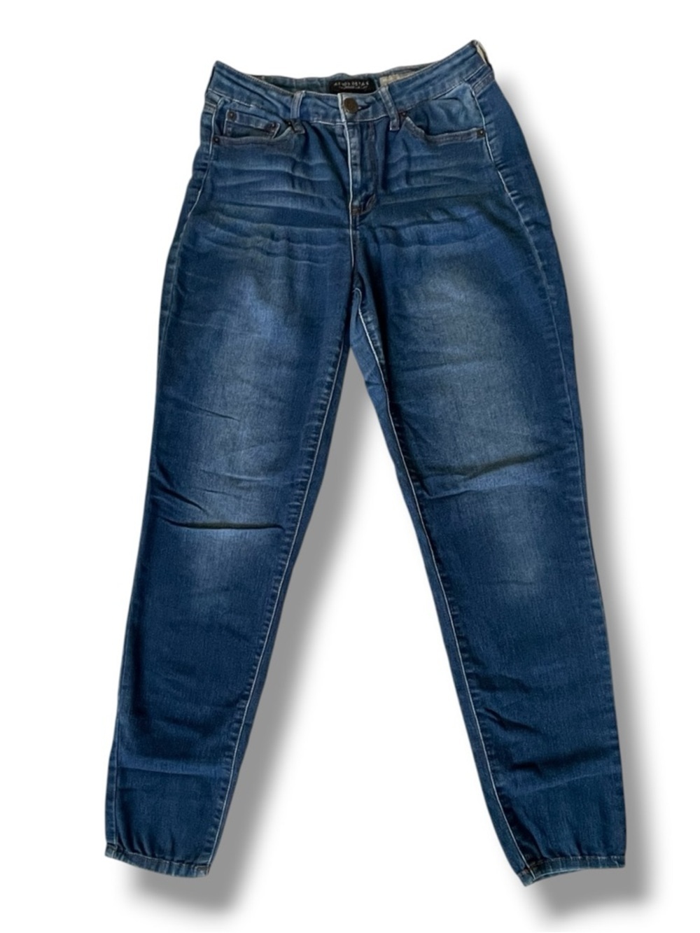 High Waisted Y2K Jegging Jeans Aeropostale Blue Medium Wash Stretch Skinny Denim - Picture 2 of 6